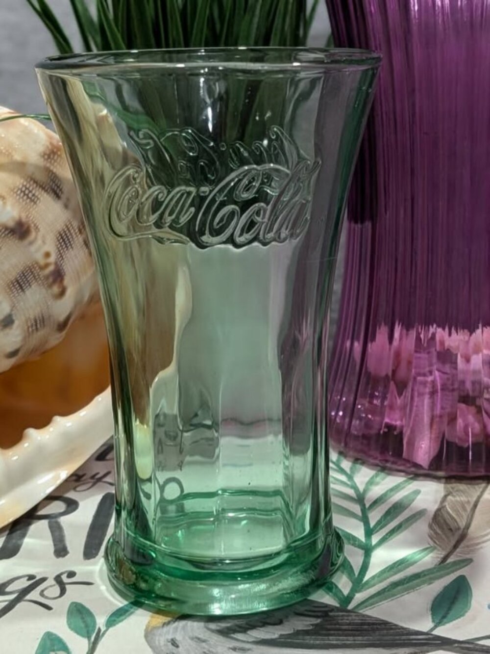 Coca-Cola Green Glass
